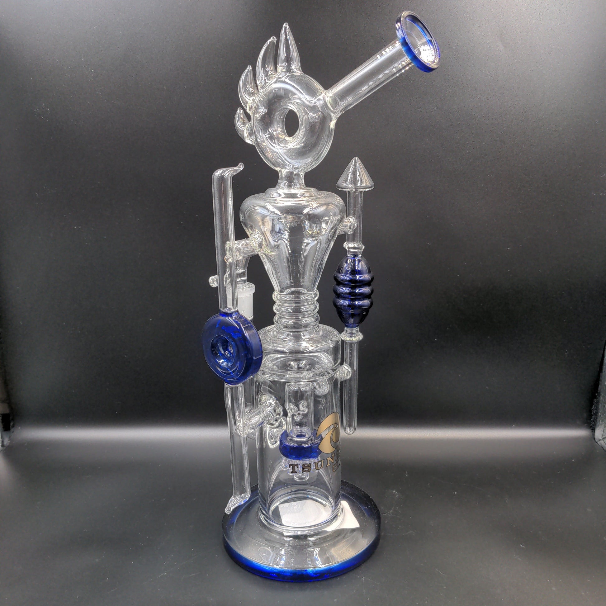 15" Tsunami Spiked Donut Recycler - Avernic Smoke Shop