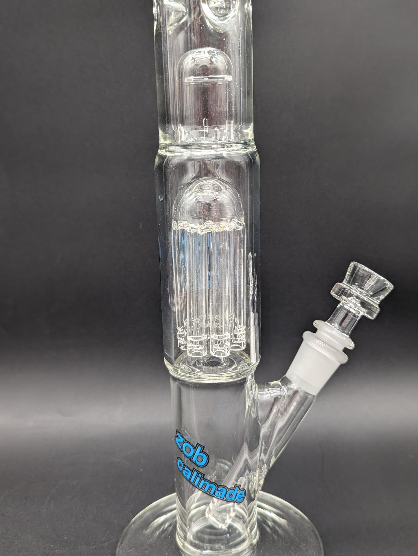 15.5" Zob Glass Straight Tube w/ 8 Arm Perc