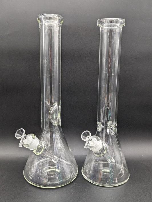 16" Classic Clear Beaker Bong 50x7mm - Meech Madness Smoke Shop
