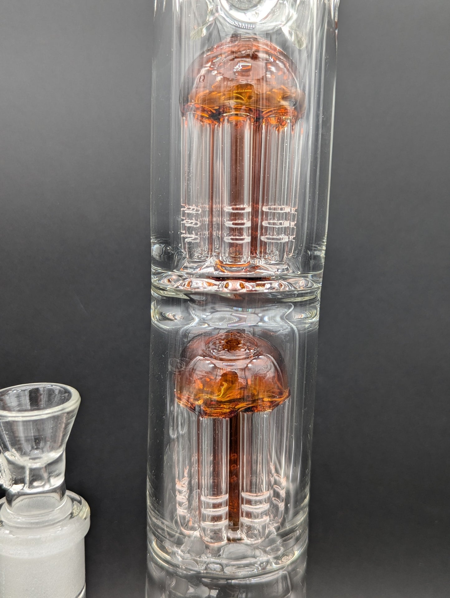 16" Double Tree Color Accent Straight Tube-Avernic Smoke Shop