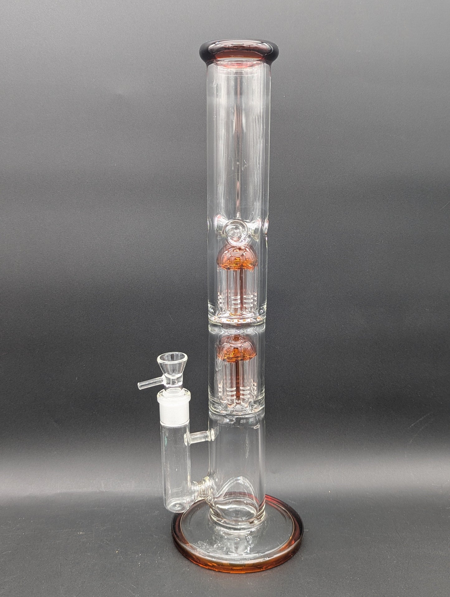 16" Double Tree Color Accent Straight Tube-Avernic Smoke Shop