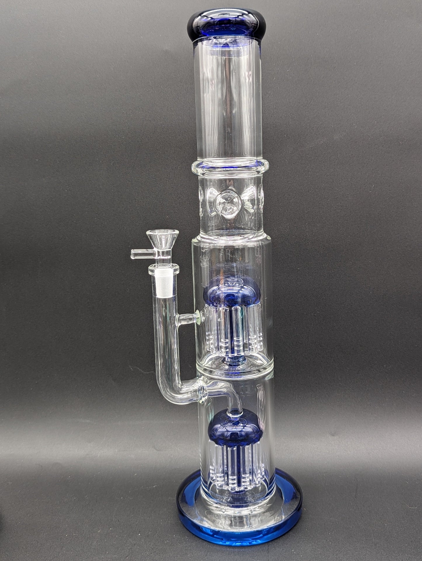 16" Straight Tube w/ Dual 11 Arm Percs - Meech Madness Smoke Shop