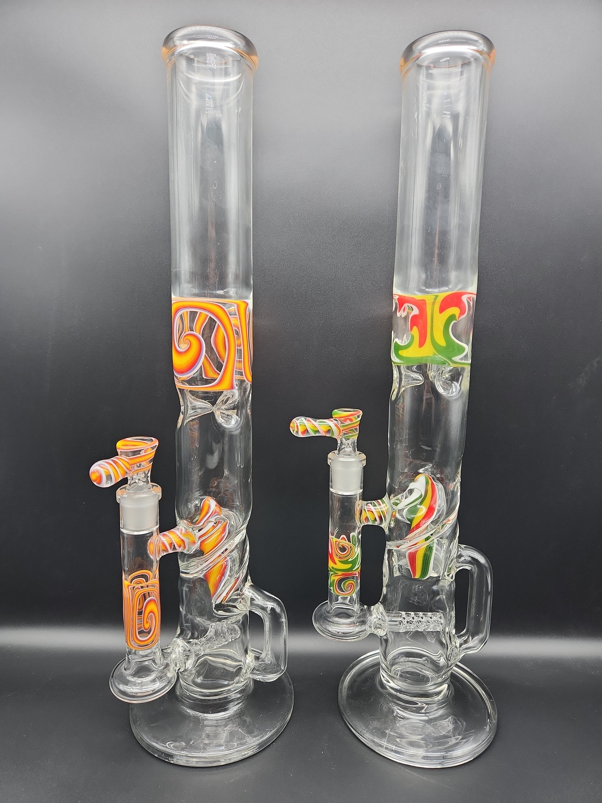 17" 360 Inline Helix Recycler Straight Tube - by THG - Avernic Smoke Shop