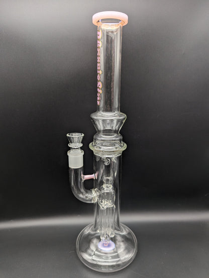 17" Hollow Foot Straight Tube Incycler - Avernic Smoke Shop