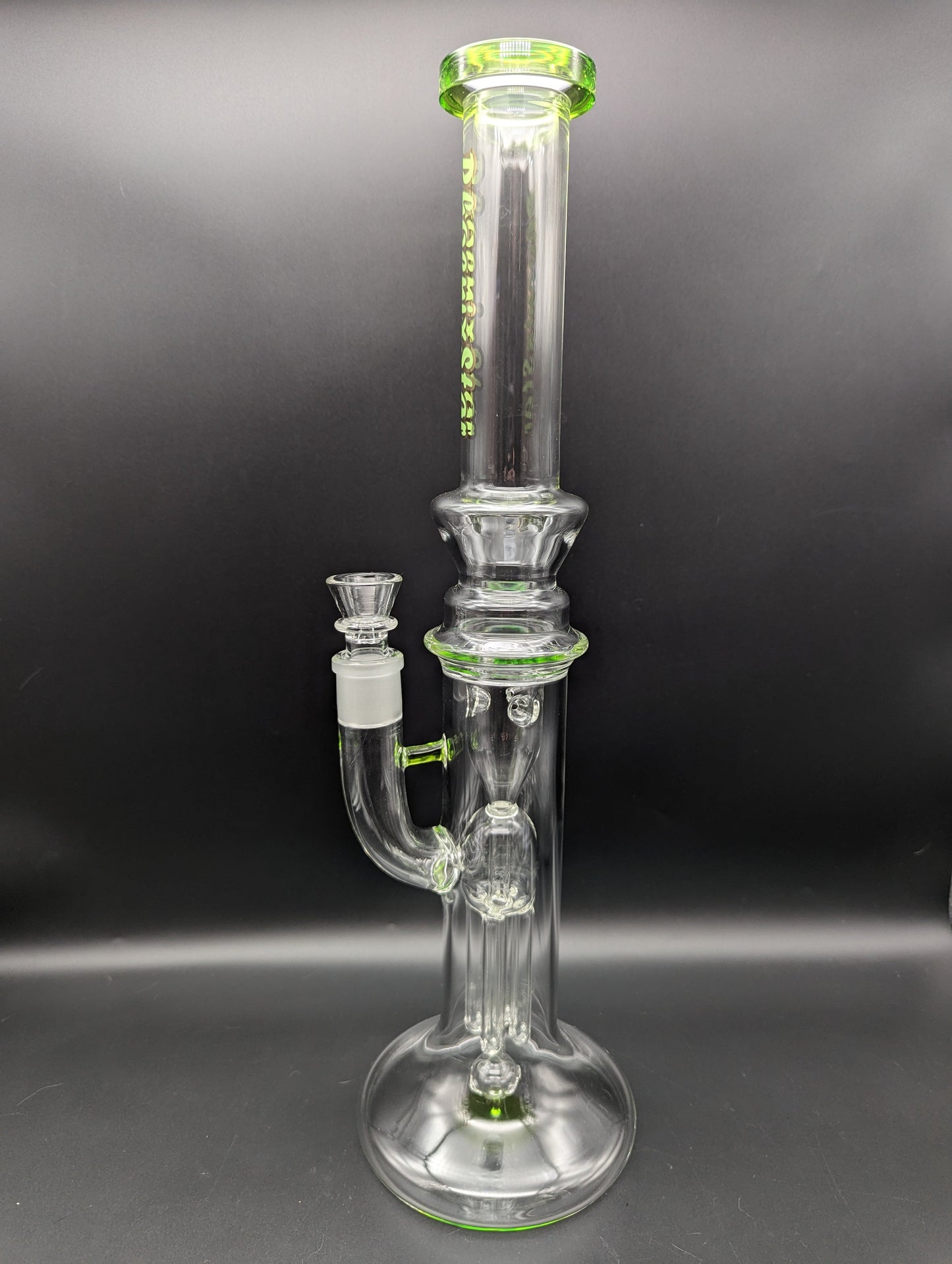 17" Hollow Foot Straight Tube Incycler - Avernic Smoke Shop