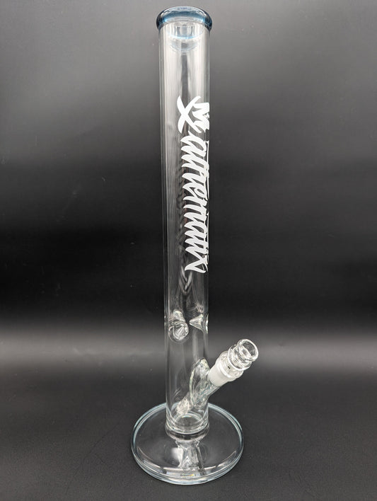 18″ Mathematix Straight Tube w/ Colored Lip - Avernic Smoke Shop