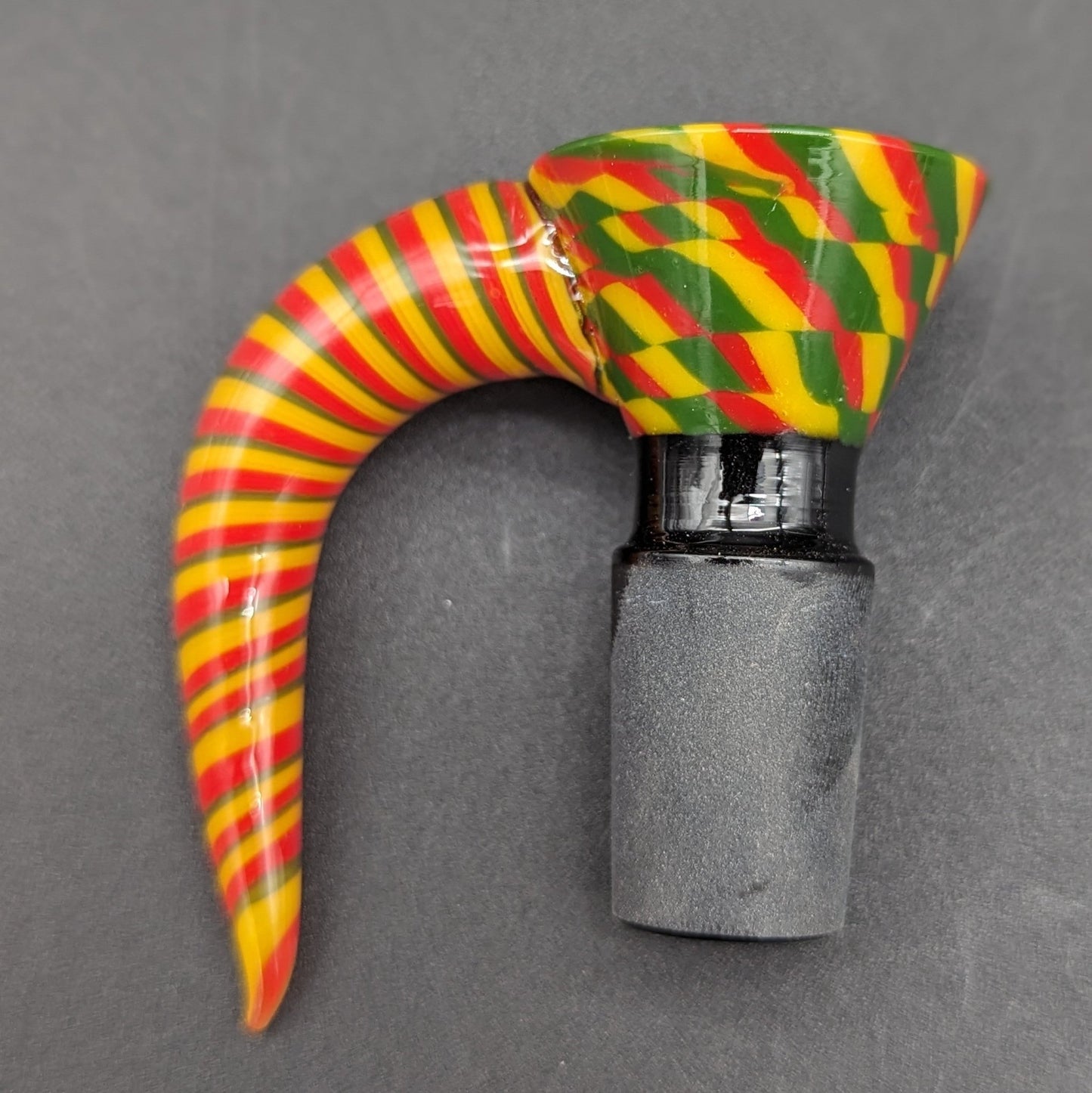 18mm Color Twist Glass Slides w/ Claw Handle - Meech Madness Smoke Shop