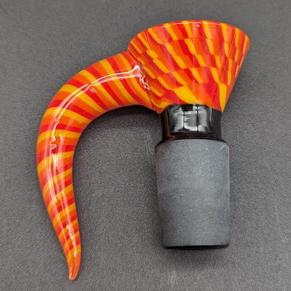 18mm Color Twist Glass Slides w/ Claw Handle - Meech Madness Smoke Shop