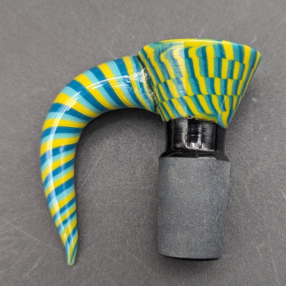 18mm Color Twist Glass Slides w/ Claw Handle - Meech Madness Smoke Shop