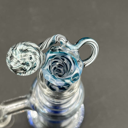 18mm Fully Worked Twisted Cane Slides - LLG - Meech Madness Smoke Shop