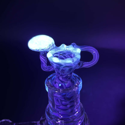 18mm Fully Worked Twisted Cane Slides - LLG - Meech Madness Smoke Shop