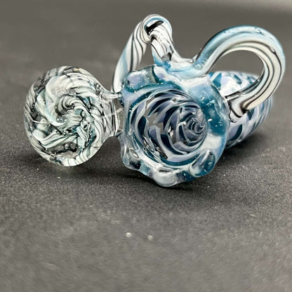 18mm Fully Worked Twisted Cane Slides - LLG - Meech Madness Smoke Shop