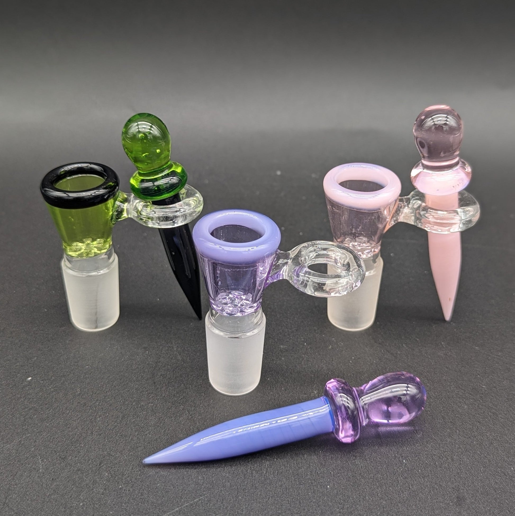 18mm Screened Bowl Slide w/ Poker - Meech Madness Smoke Shop