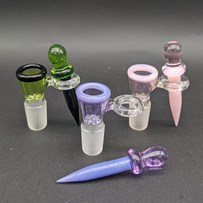 18mm Screened Bowl Slide w/ Poker - Meech Madness Smoke Shop