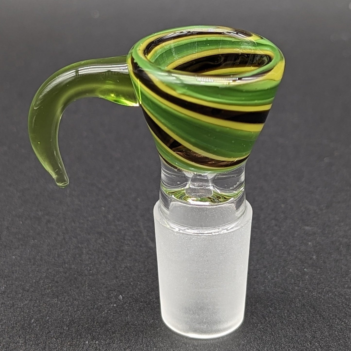 18mm Worked Single Hole Slide w/ Handle - Meech Madness Smoke Shop