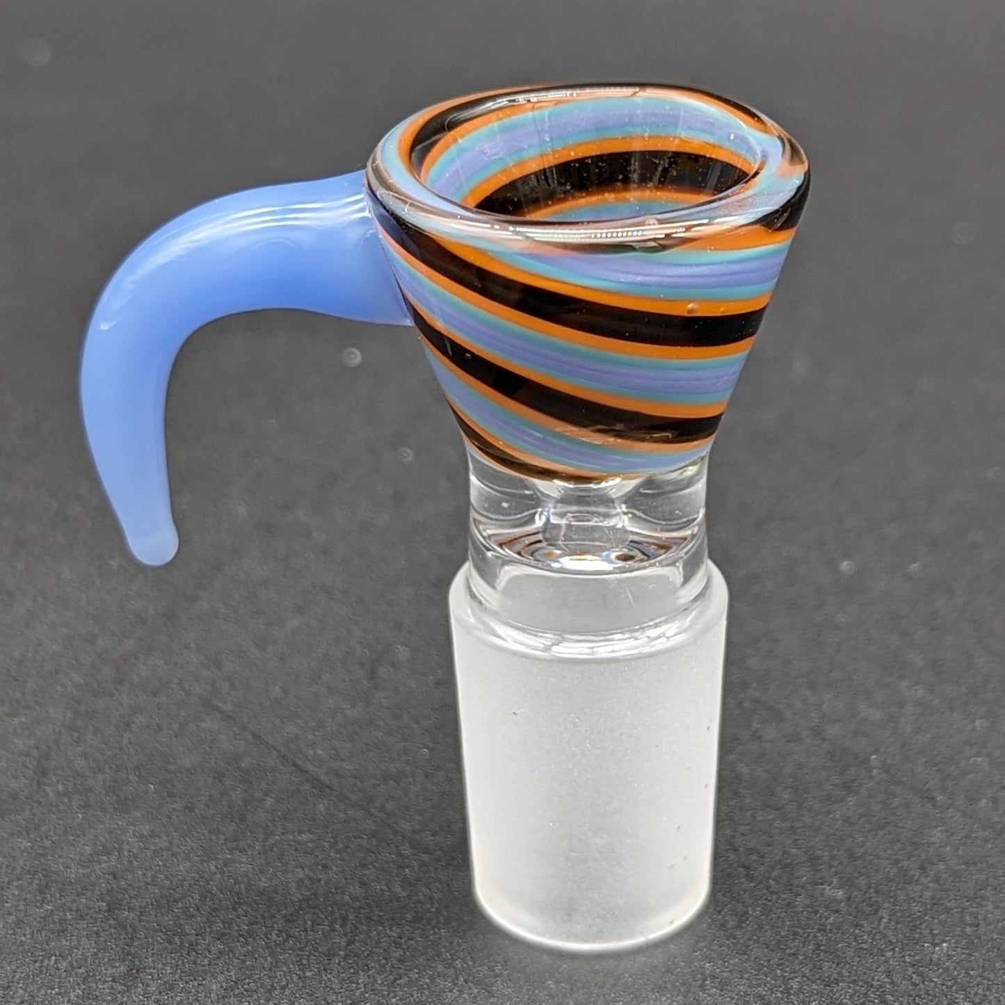 18mm Worked Single Hole Slide w/ Handle - Meech Madness Smoke Shop