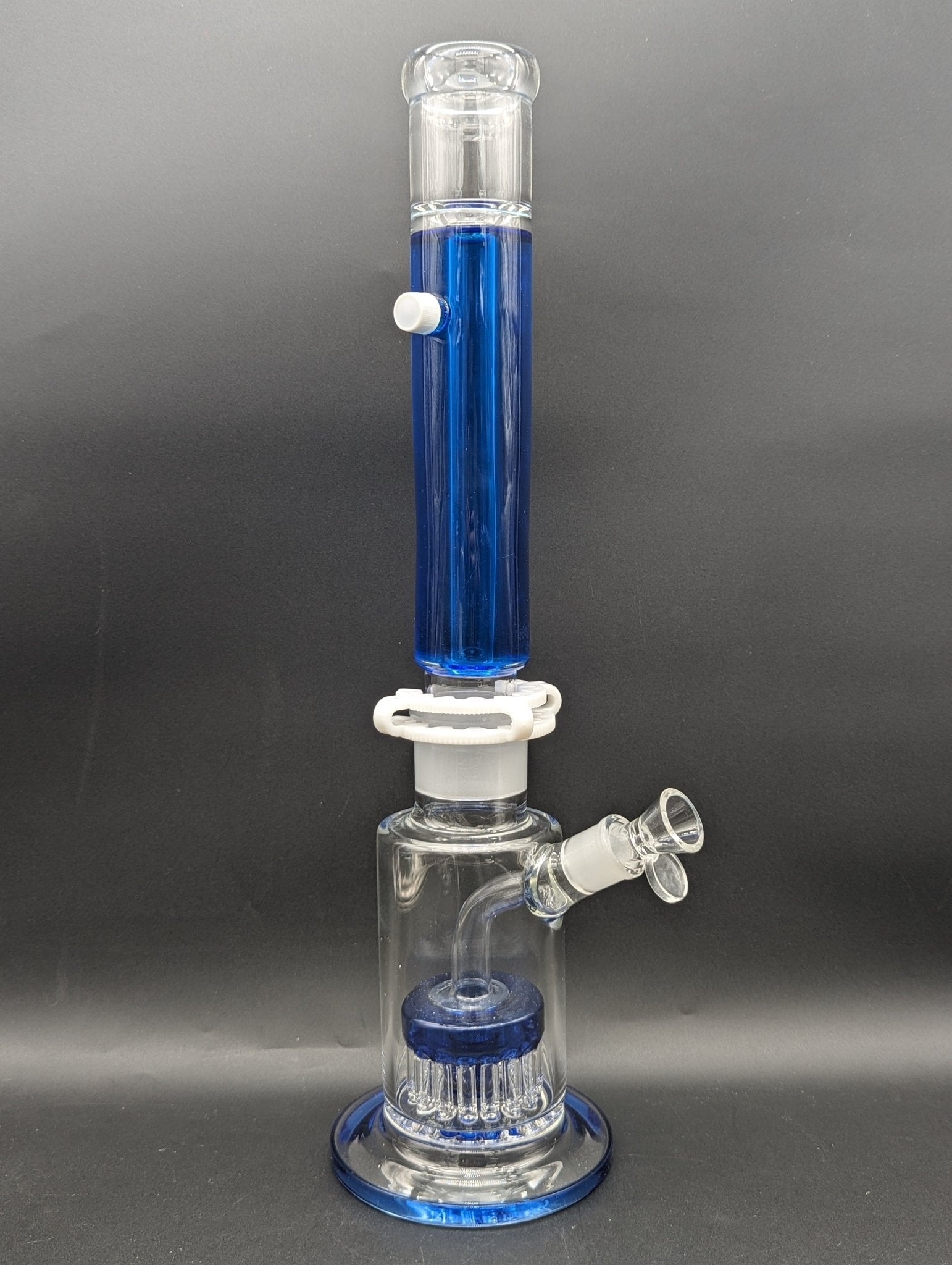 19" Glycerin Tube Bong w/ 17 - Arm Perc - Meech Madness Smoke Shop