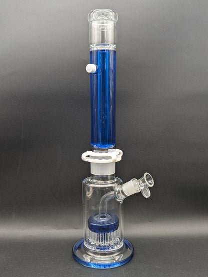 19" Glycerin Tube Bong w/ 17 - Arm Perc - Meech Madness Smoke Shop