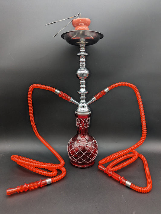 19" Nicolette 2-Hose Premium Hookah-Avernic Smoke Shop