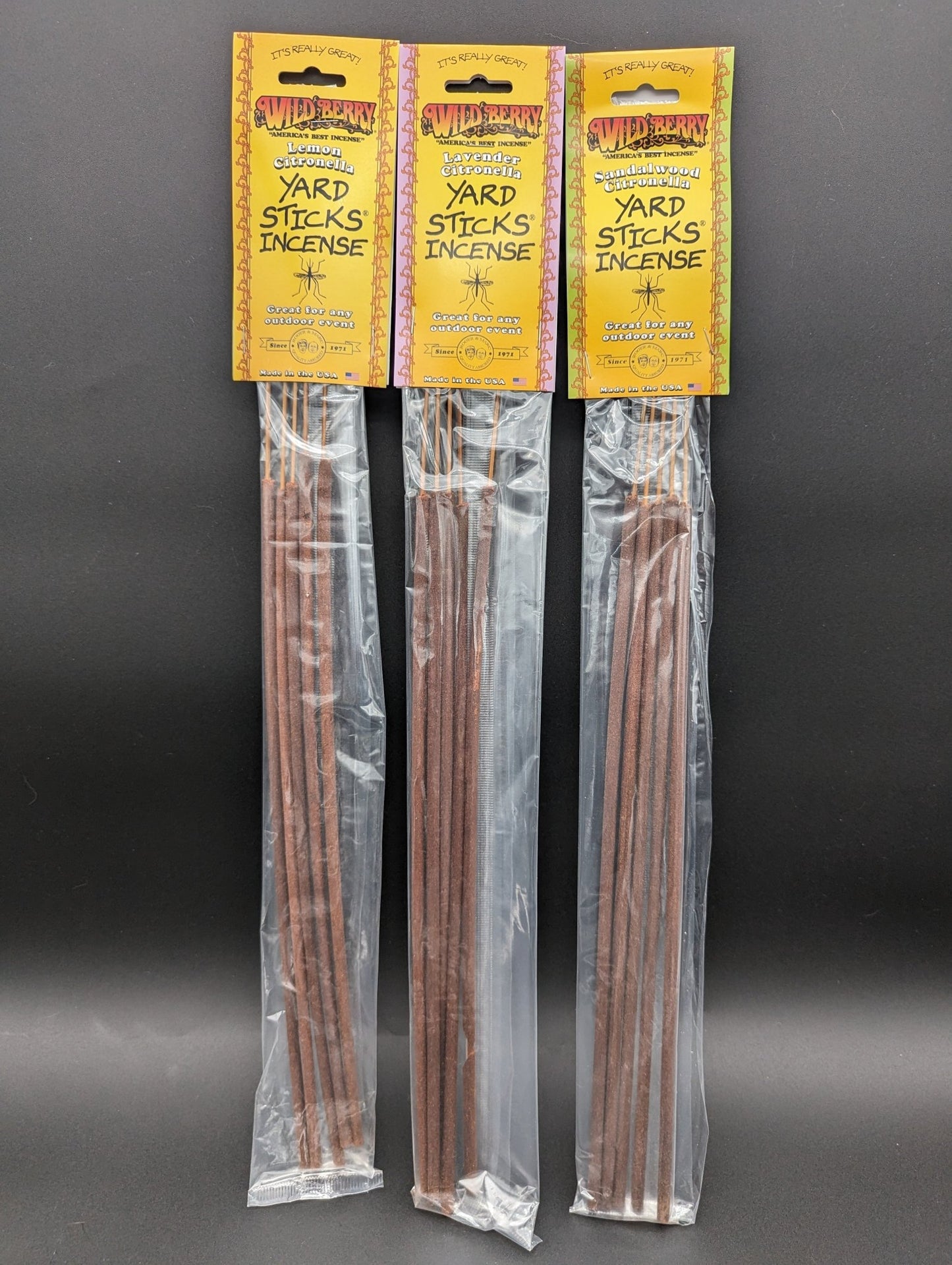 19" Wild Berry Citronella Yard Stick Incense | 5 pk - Meech Madness Smoke Shop