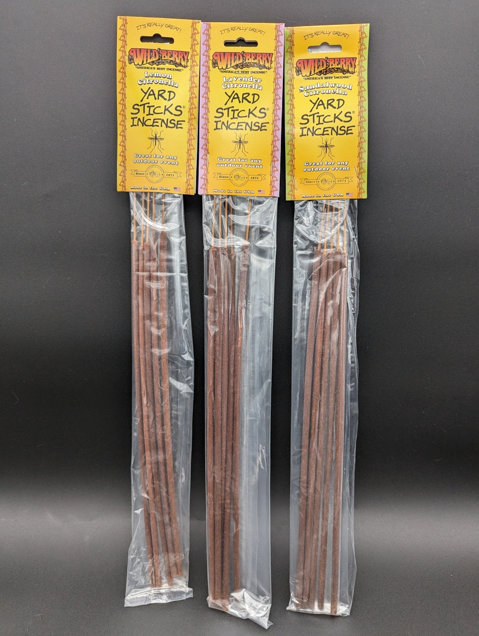 19" Wild Berry Citronella Yard Stick Incense | 5 pk - Meech Madness Smoke Shop