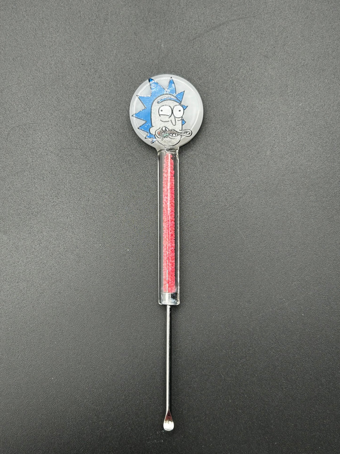 Space Adventures Glass Dab Tool With Glow In The Dark Sand