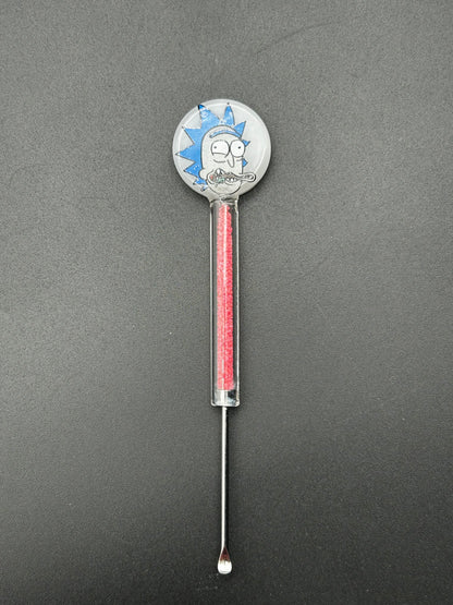 Space Adventures Glass Dab Tool With Glow In The Dark Sand