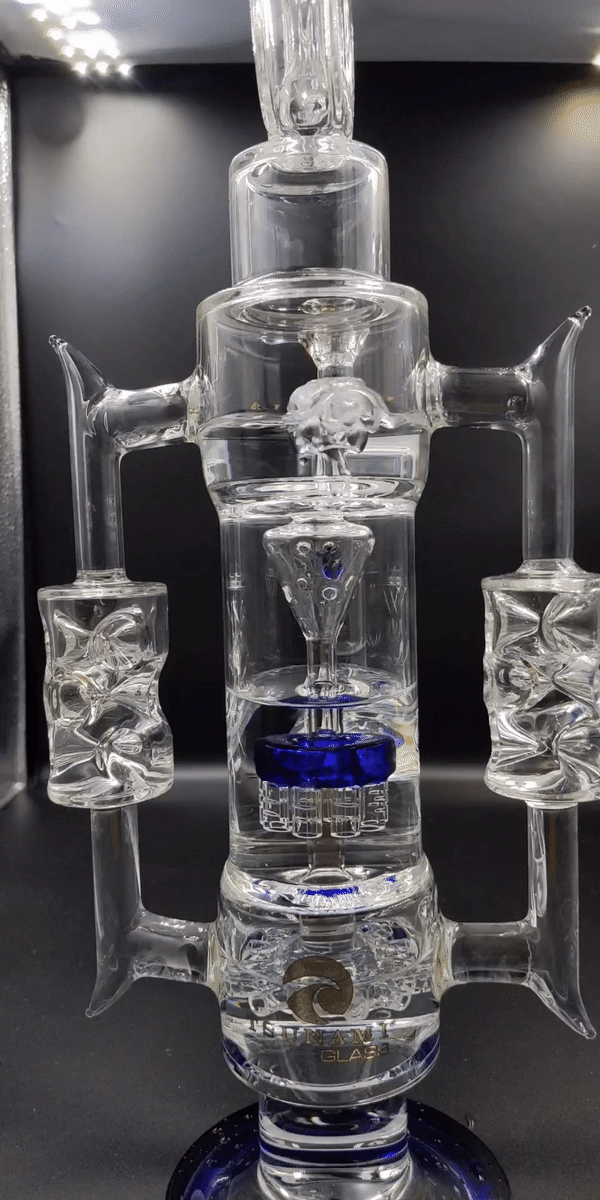 20" Tsunami XL Spiked Donut Recycler Bong-Avernic Smoke Shop