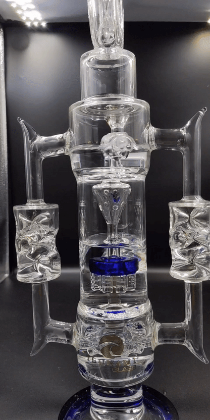 20" Tsunami XL Spiked Donut Recycler Bong-Avernic Smoke Shop