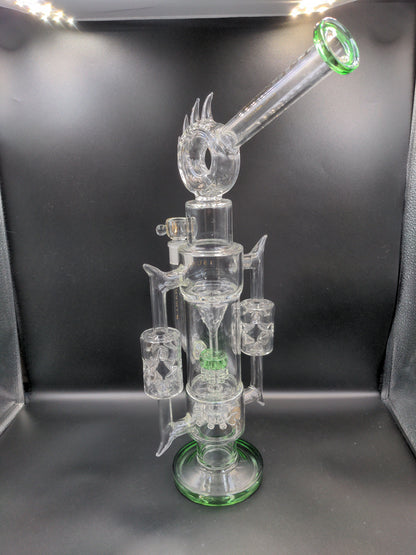 20" Tsunami XL Spiked Donut Recycler Bong-Avernic Smoke Shop