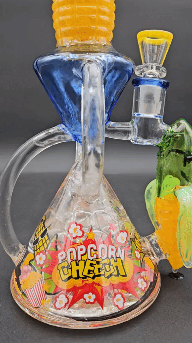 Cheech Glass - 11" Corny Vibes Recycler Water Pipe-Avernic Smoke Shop