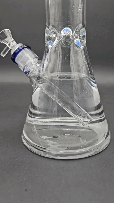 15" Classic Beaker Bong w/ Color Accent-Avernic Smoke Shop