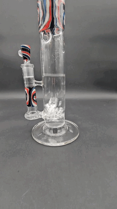 Swiss Wig Wag Straight Tubes - By Texas Hot Glass-Avernic Smoke Shop