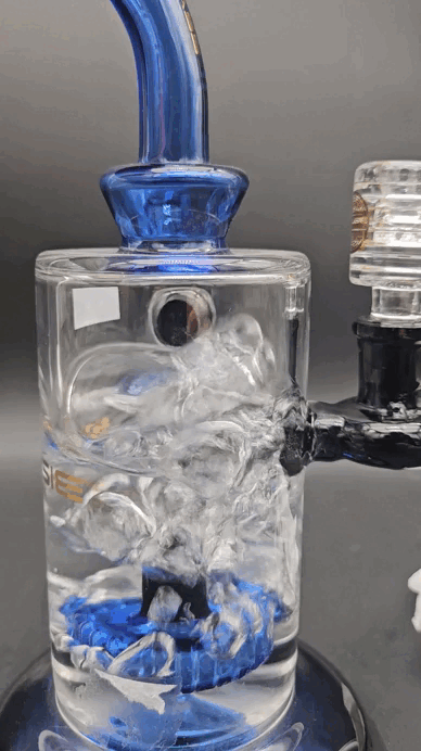 Bougie Glass 9" Full Color Water Pipe-Avernic Smoke Shop