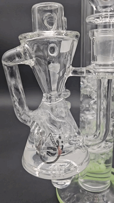 Pulsar Hourglass Recycler Ash Catcher | 5.25" | 14mm-Avernic Smoke Shop