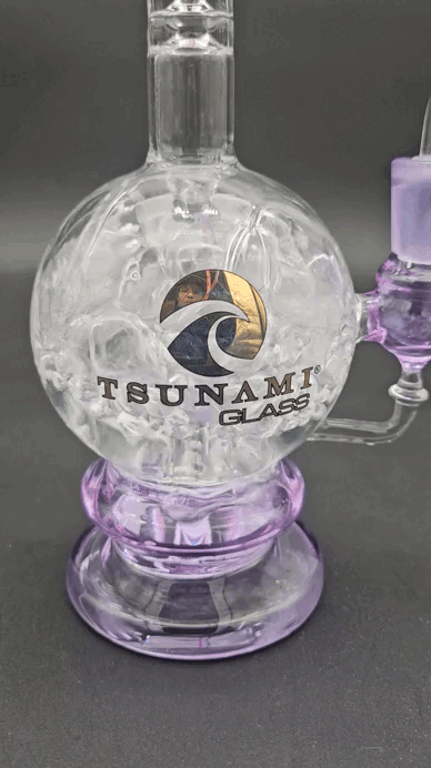 Tsunami Concentrate Rig Shower Head 8″-Meech Madness Smoke Shop