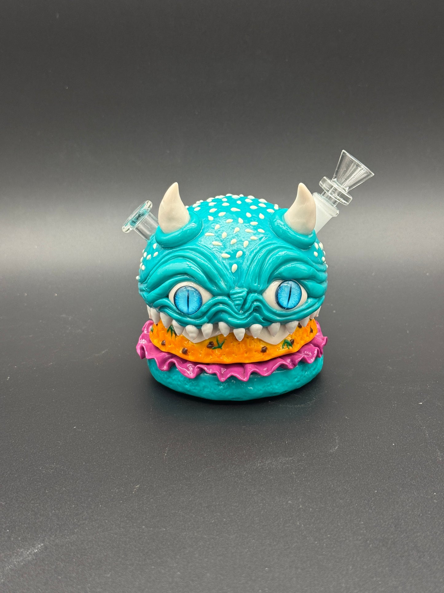 4" 3D Monster Burger Bong