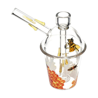 Buzzin' Bee Glass Cup Bubbler - 5.5"