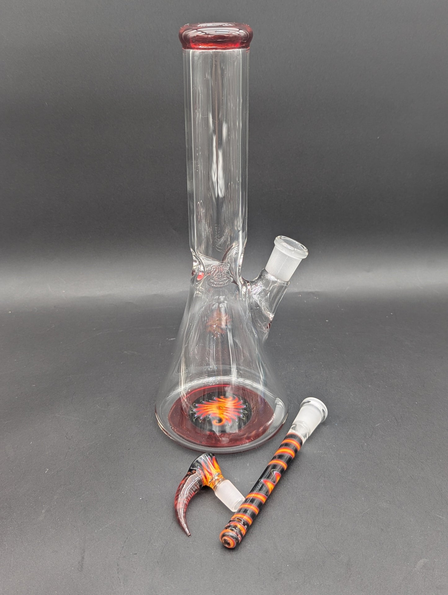 2K Glass 12" Mini Beaker-Avernic Smoke Shop