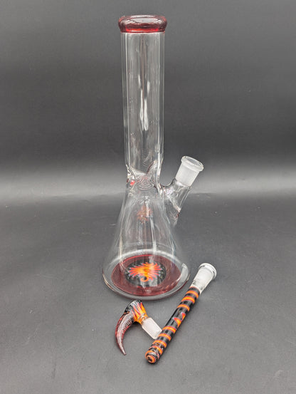 2K Glass 12" Mini Beaker-Avernic Smoke Shop