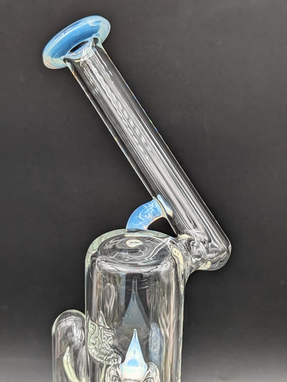2K Glass 14" Sidecar Treecycler Bong - Meech Madness Smoke Shop