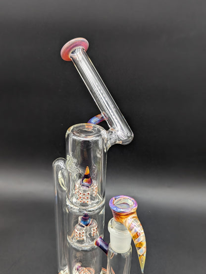 2K Glass 14" Sidecar Treecycler Bong - Meech Madness Smoke Shop