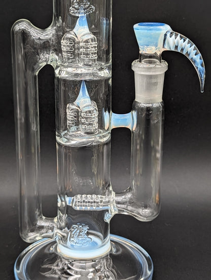 2K Glass 14" Sidecar Treecycler Bong - Meech Madness Smoke Shop