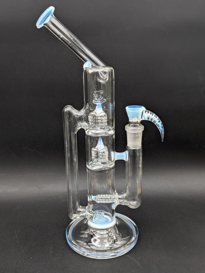 2K Glass 14" Sidecar Treecycler Bong - Meech Madness Smoke Shop