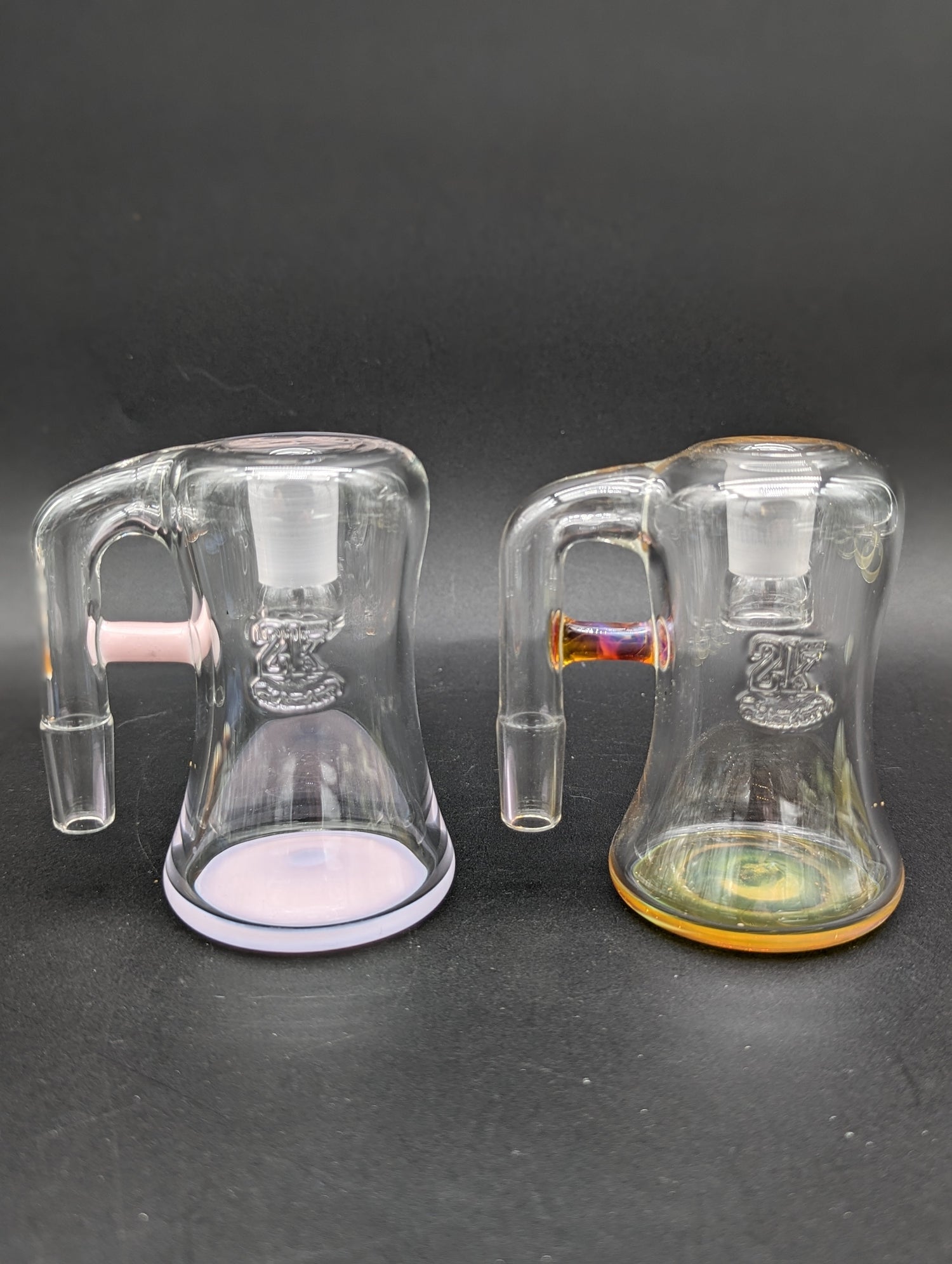 2K Glass 14mm Dry Ash Catchers 90 Degrees-Avernic Smoke Shop