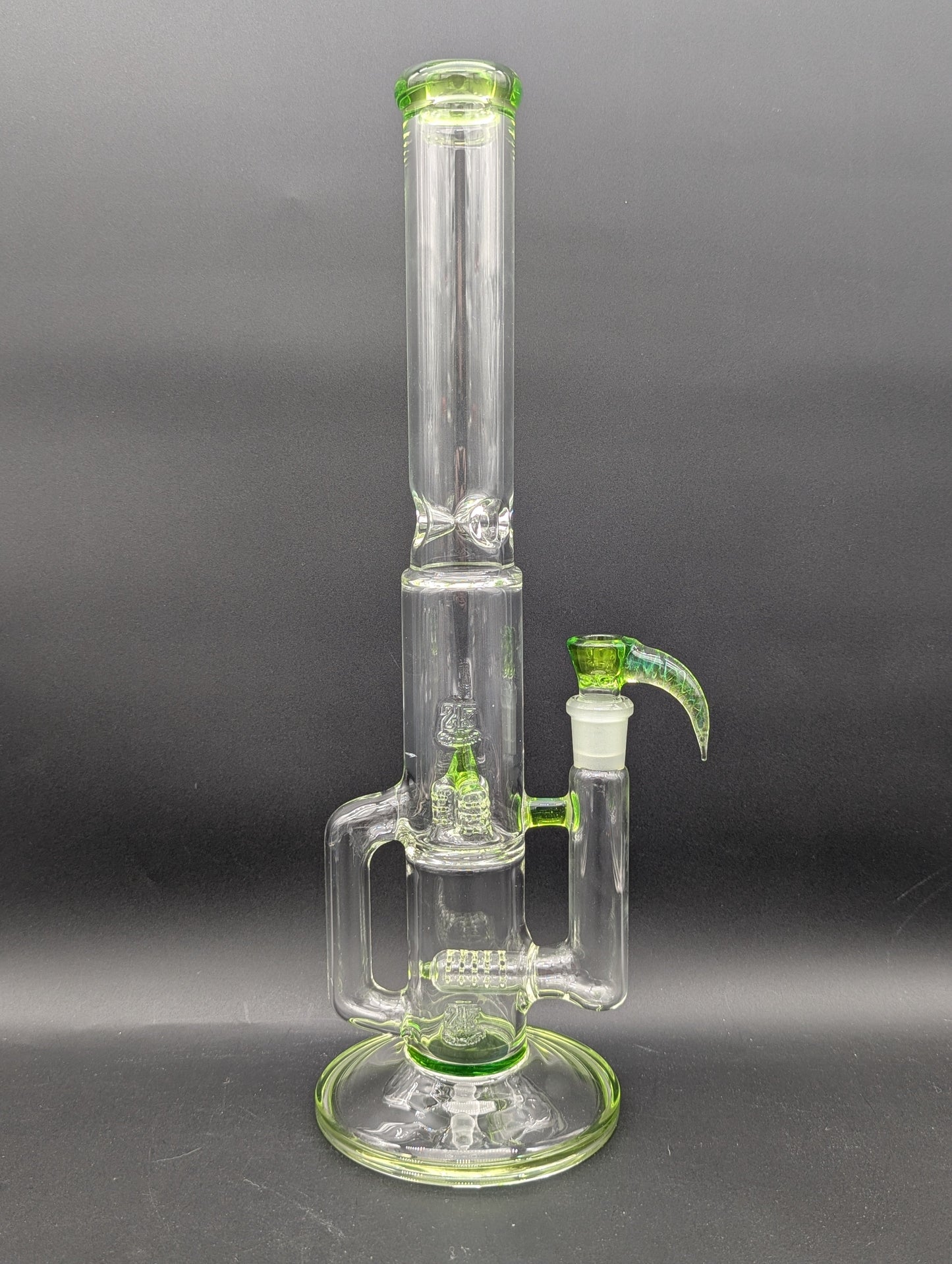 2K Glass 15" Inline to Inv3 w/ Drain-Avernic Smoke Shop