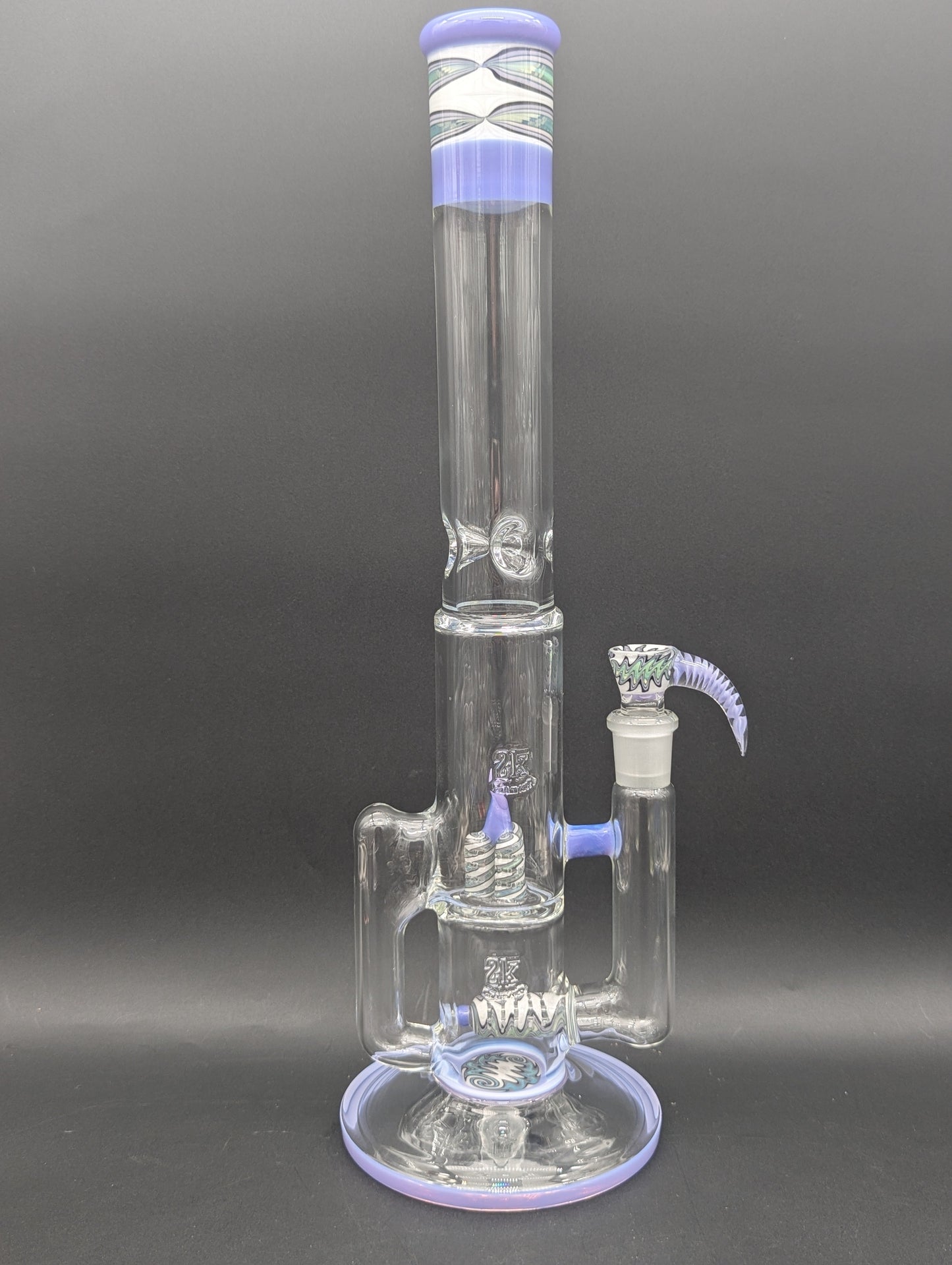 2K Glass 15" Inline to Inv3 w/ Drain-Avernic Smoke Shop