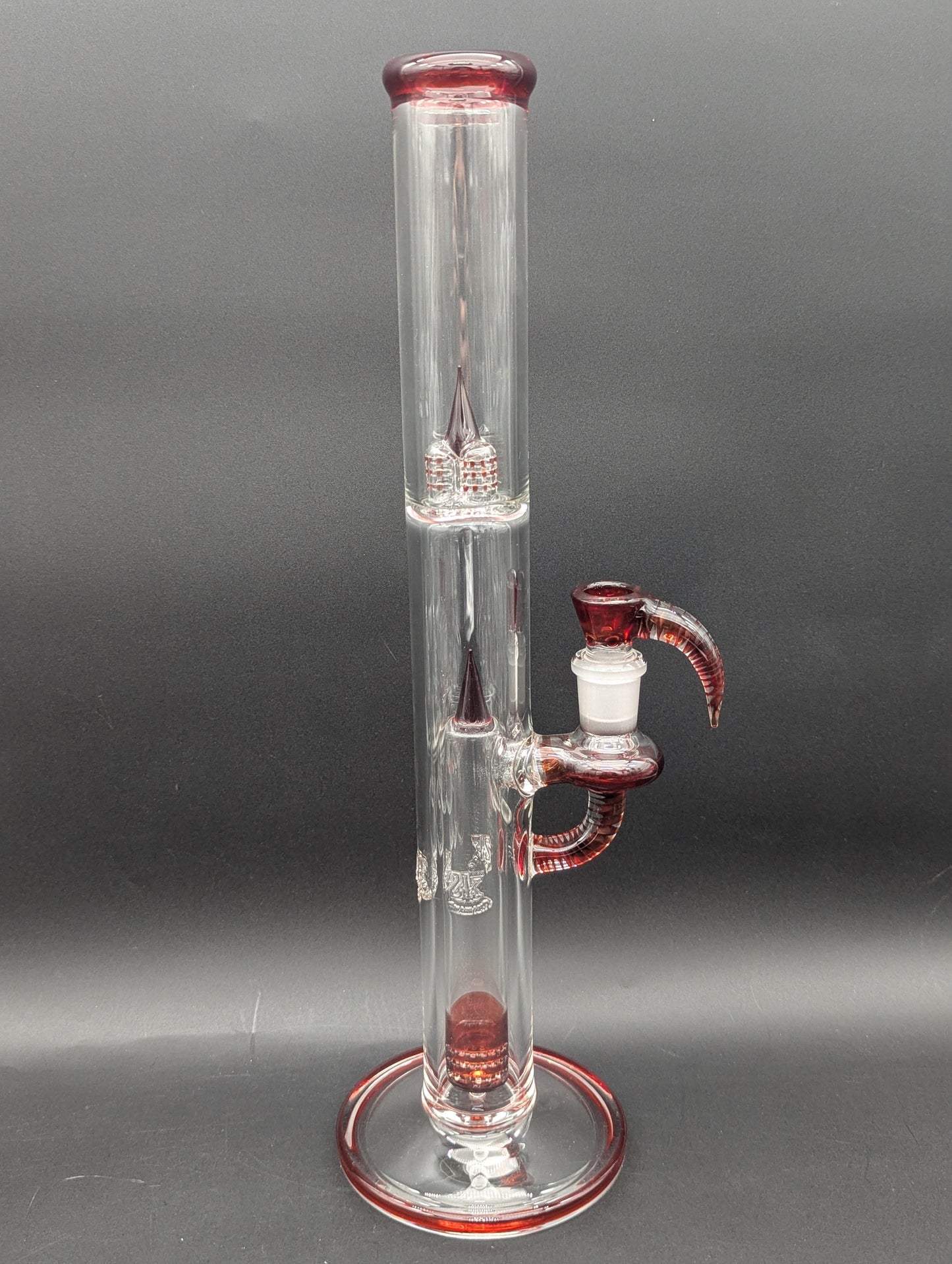 2K Glass 16" 360 Grid Tube w/ Splash Guard-Avernic Smoke Shop
