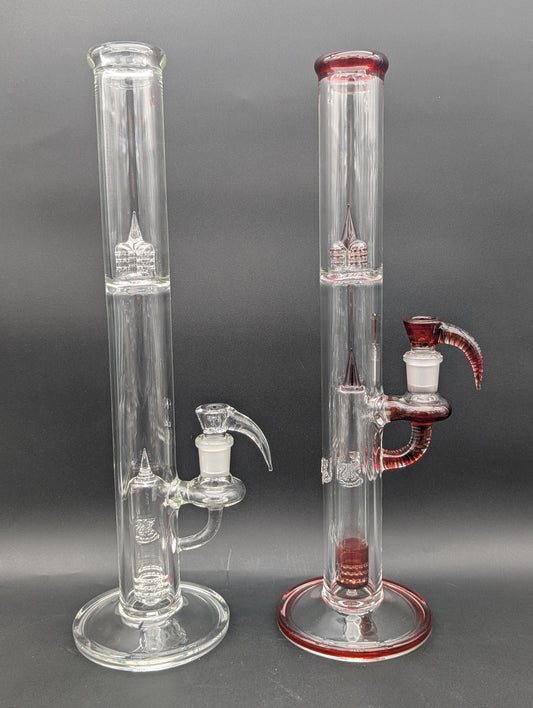 2K Glass 16" 360 Grid Tube w/ Splash Guard-Avernic Smoke Shop