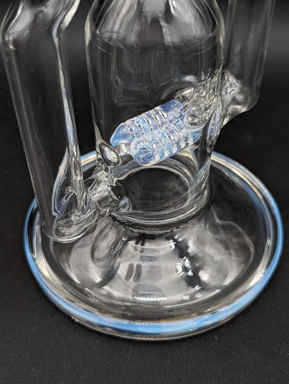2K Glass 16" Dual Perc Capcycler 5 - Ghost - Meech Madness Smoke Shop
